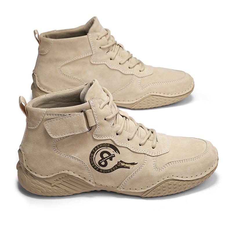 Pig Leather Boots Men Shoes Comfortable Ankle Boots for Men Casual Shoes Moccasins Men Winter Boots