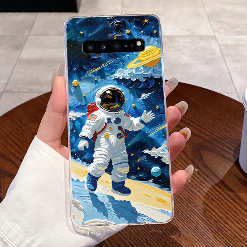 Casing For Samsung Galaxy S10 5G 6.7" SM-G977U G977N G977B Case Aesthetic Fashion Cute Cat Transparent Soft Silicone Back Cover