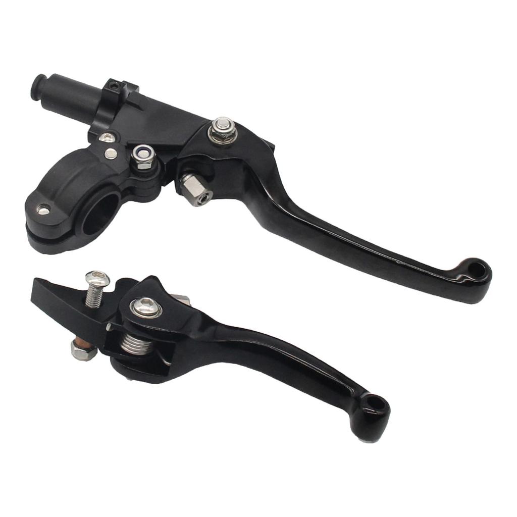 Clutch Brake Lever CNC Aluminum Alloy Left & Right Set Fit for 22mm 7/8 Inch Handlebar Bike - Black