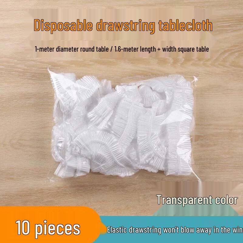 

ZISIZ Disposable Tablecloth with Elastic Drawstring
