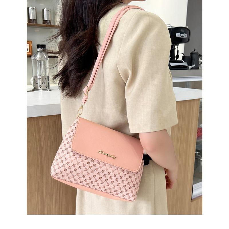 Printed Square Bag Autumn Bag Makeup Storage Bag Women's Shoulder Bag