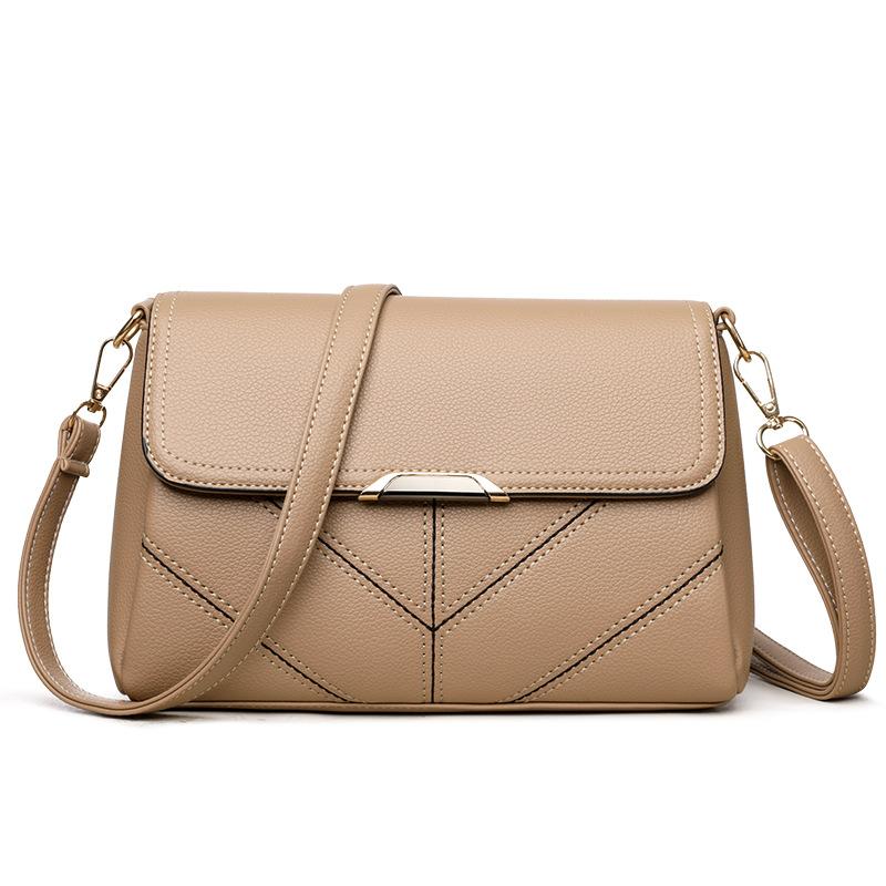 Tasche Damen Frühling und Sommer neue Mode vielseitig trendige Tasche Fluss Student Klappe Damen Tasche Schulter Crossbody kleine quadratische Tasche