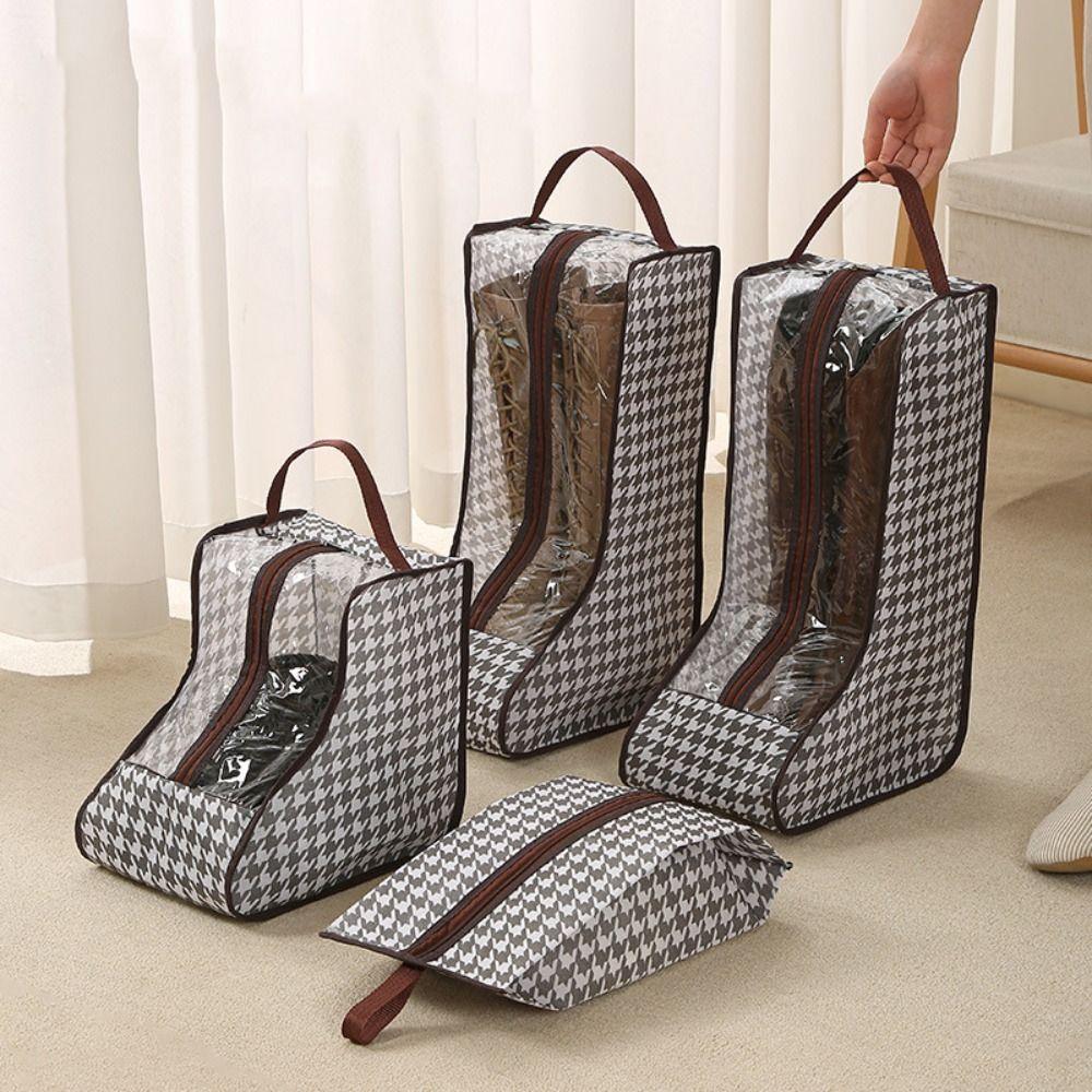 Foldable Rain Boots Storage Bag Long and Short Tote Shoes Organizer Shoes Protection Bag Bedroom