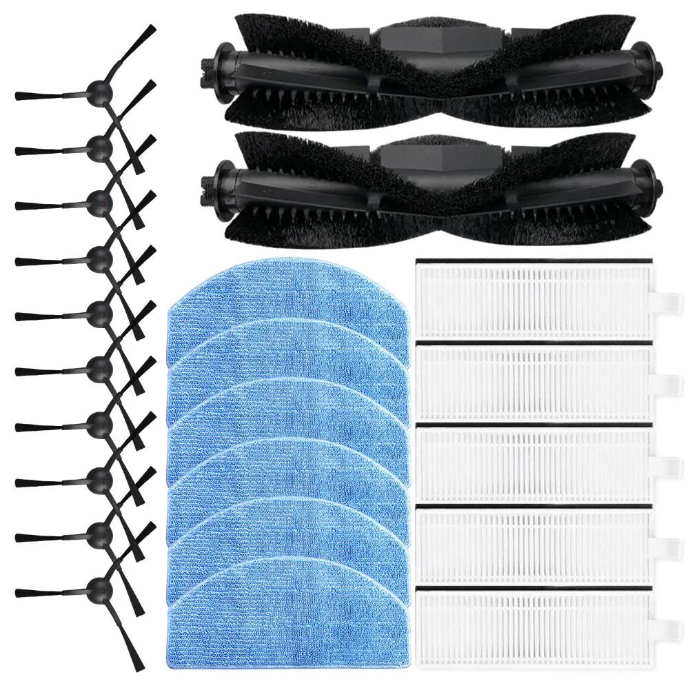 Per Laresar Evol 3 Robot Aspirapolvere Mop Pad Filtro Spazzola Principale e Laterale Kit di Ricambio per Mop Pad Aspirapolvere