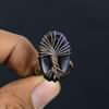 Tree Of Life Russian Chaorite Gemstone Copper Wire Wrapped Handmade Jewelry Ring For Wedding Gift All Size