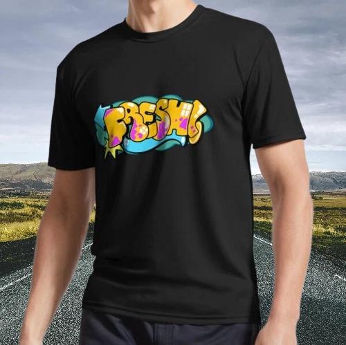 New Shirt Graffiti lettering Fresh 3 Active T-Shirt Funny Size S - 5XL 4XL