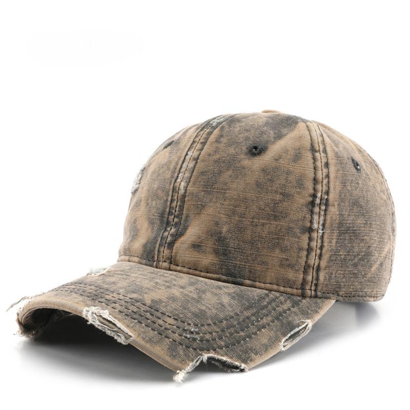 Japanese retro spring and autumn washed hole baseball cap outdoor women's sports leisure sunscreen peaked hat
