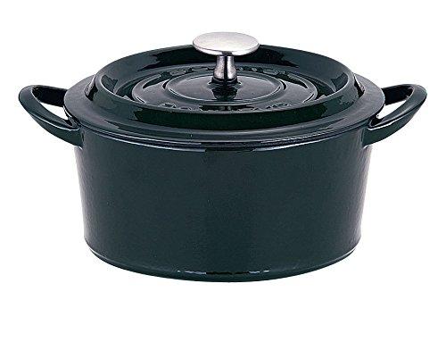 

Ishigaki Sangyo Bon Bonnet Cocotte, 15cm, Majolica Green, Cast Iron, China, ABVB805