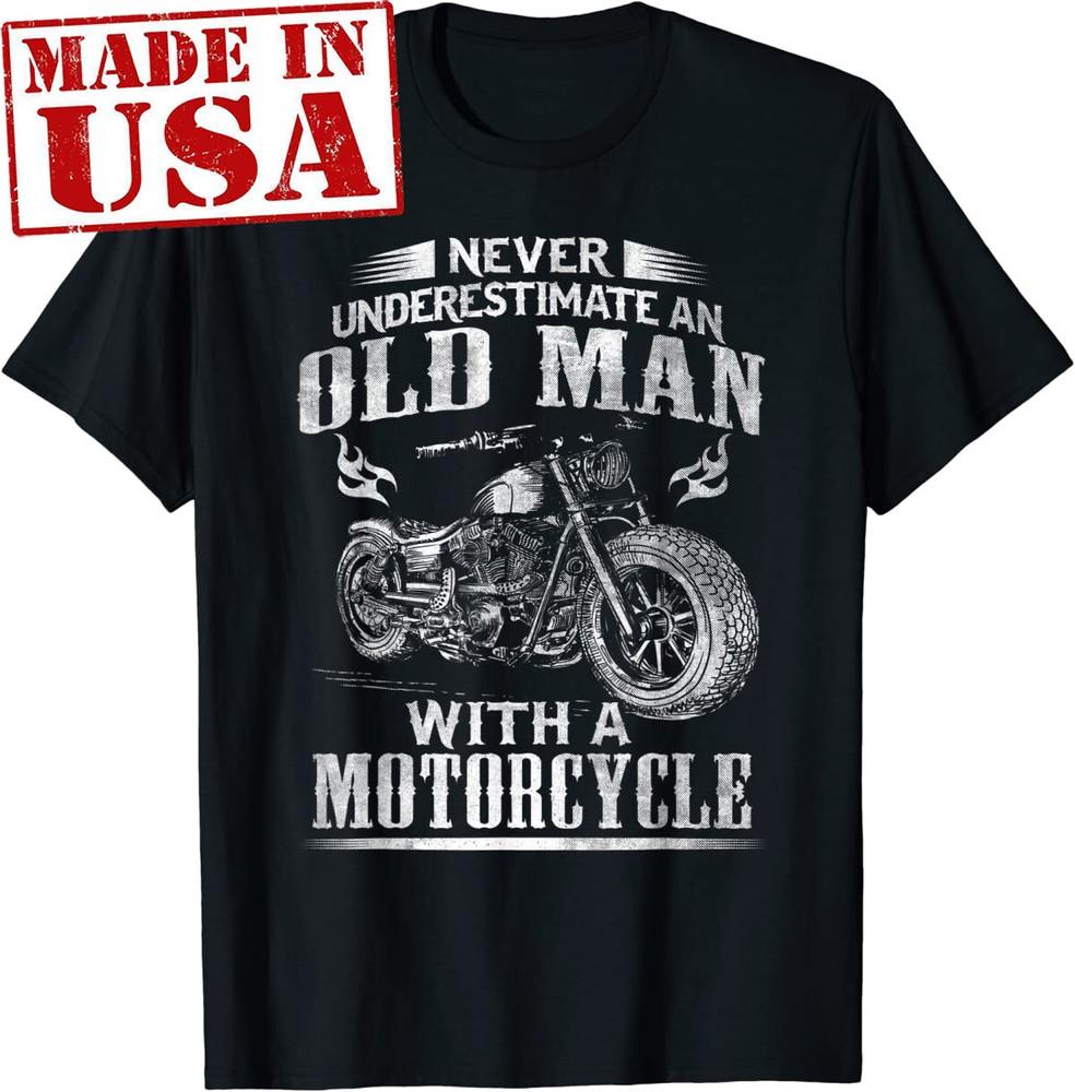 

Never Underestimate An Old Man With A Motorcycle T Shirt Unisex T-Shirt XL