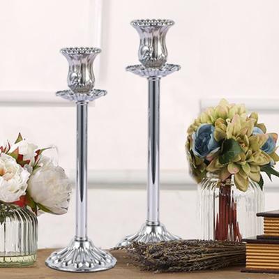 Candle Holder Aesthetic Electroplating Anti-deform Useful Creative Embossed Container for Living Room