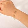 Stainless Steel Bracelet Golden Double Layer Snake Bone Chain Bracelets Fashion Jewelry Gift