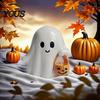 Whimsical Ghost Desk Accessories Halloween Figurine, Cute Resin Statue, Creative Holding White Props Bat/Drink Tabletop Ornament for Home Party, Trick