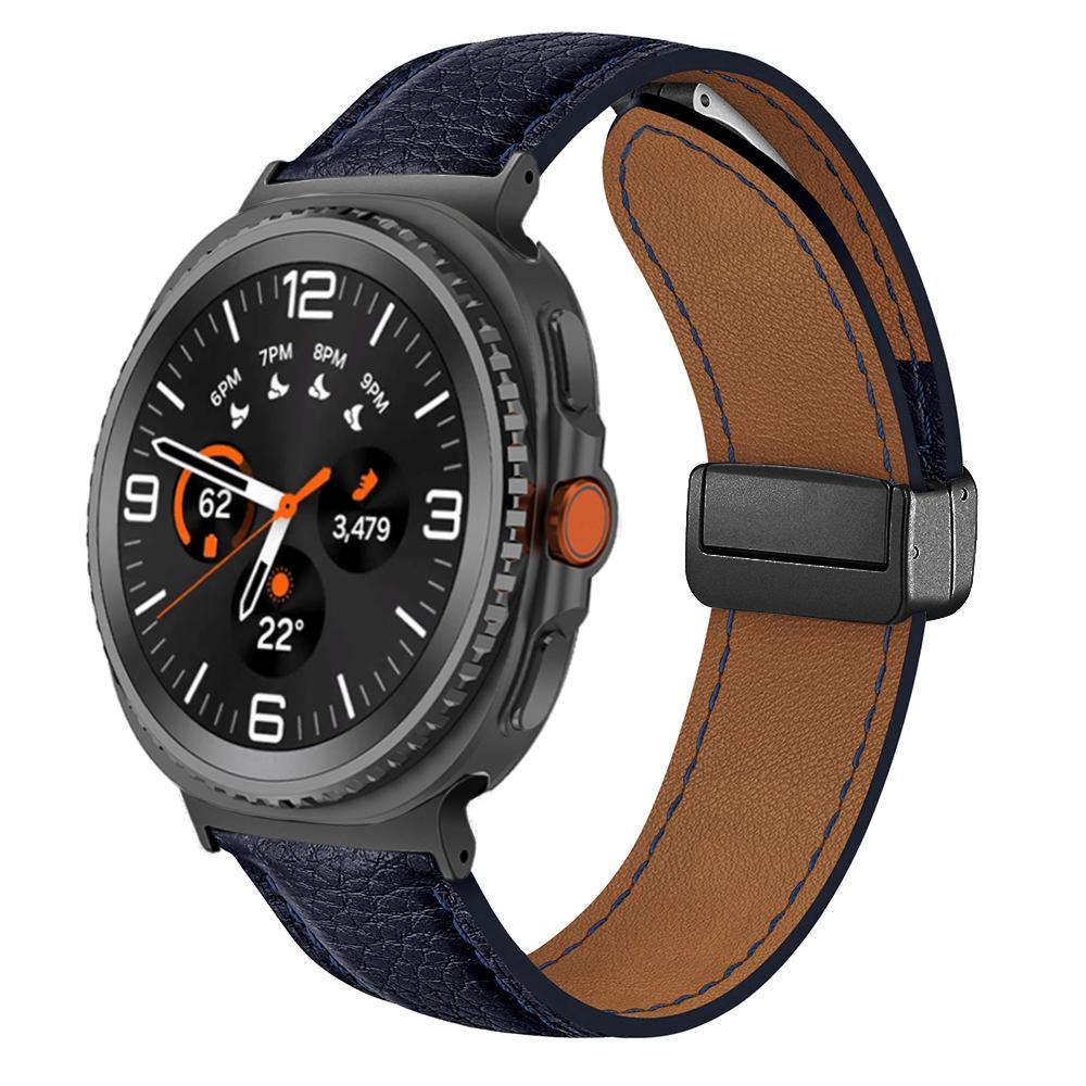 Leather for Samsung Galaxy Watch 8 44mm 40mm 8 Classic 46mm Band Smartwatch Accessory for Galaxy Ultra 47mm 2025 Magnetic Strap