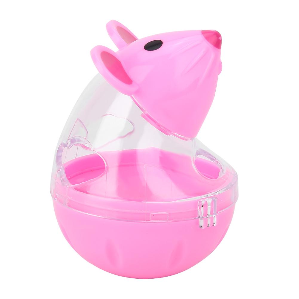 Pet Cat Dog Leakage Feeder Slow Food Dispenser Mice Tumbler Design Ball Toy