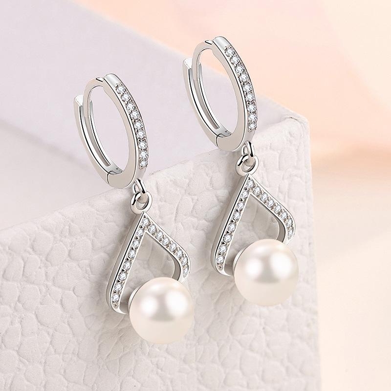 Lindon Kolczyki ze stopu miedzi z cyrkoniami Kolczyki wiszące dla kobiet Prezenty weselne