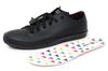 Akiriko MOZ Rain Sneakers with Elastic Moose with Original Size L Shoes, Laces, Charm, Low-Cut, Insole, Women's, Black,