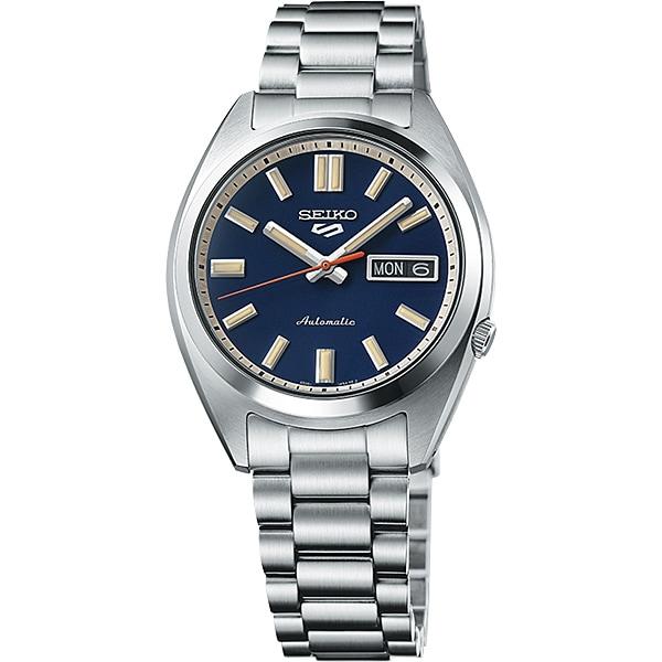 Seiko SBSA253 (Montre mécanique à bracelet en métal pour homme de la série SNXS de style sportif 5SPORTS) Montre Ronde Argent