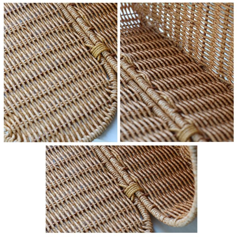 Mehrzweck-Rattan-Handgewebte Aufbewahrungskorb-Designs für Schränke, praktisch für die Heimdekoration und Aufbewahrungslösung