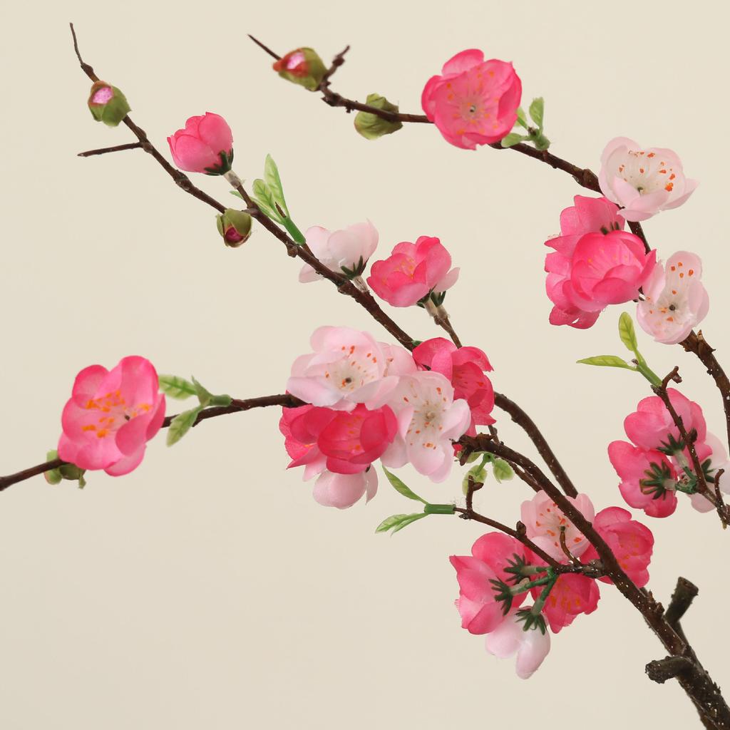 Artificial Cherry Blossom Flower Branches 70cm Silk Peach Spring for Wedding Decora Plum Blossom Wedding Arrangement Accessories