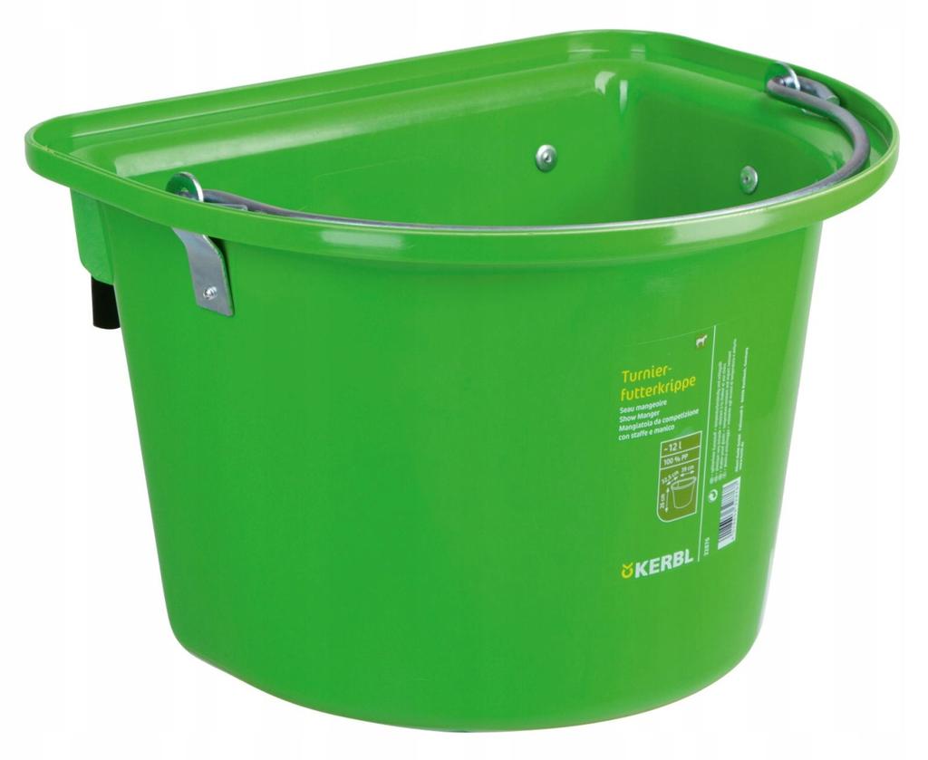 Feed Trough with Sling and Bow 12 L, GREEN