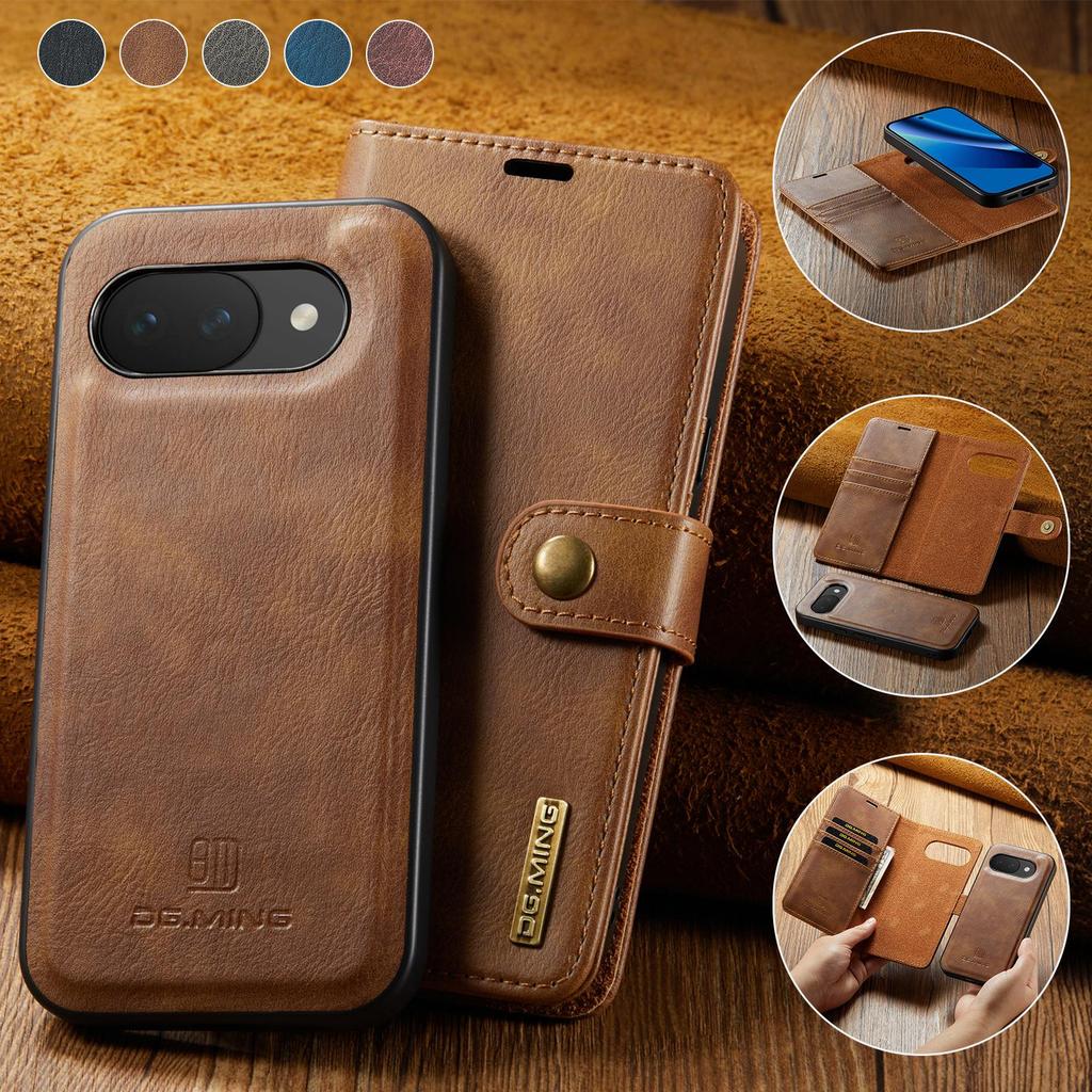 Funda tipo cartera magnética extraíble 2 en 1 Para Google Pixel 7 8 9 10 Pro XL 7A 8a 9a 10a Ranuras para Tarjetas Soporte Cubierta Trasera del Teléfono