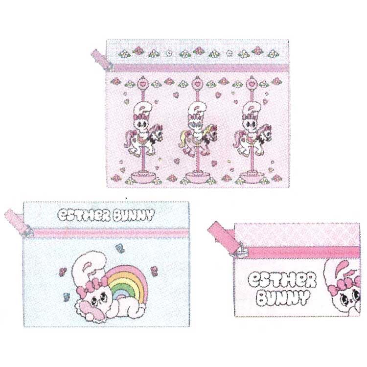 

Marimo Craft Esther Bunny Triple Pouch [Large] Approx. W270 x H210mm [Medium] Approx. W190 x H140mm [Small] Approx. W110 x H80mm ESB-008