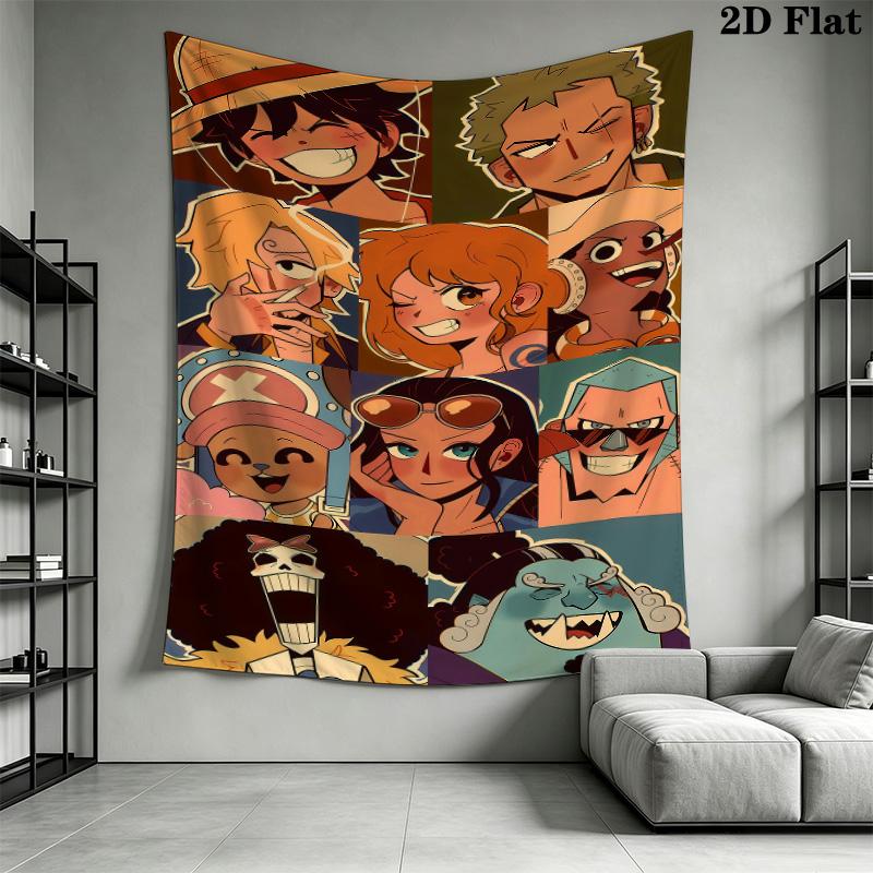 Nami Wall Tapestry Aesthetic Wall Hanging Printed Fabric Blanket Decorative Tapestries For Bedroom Living Room Home Decor