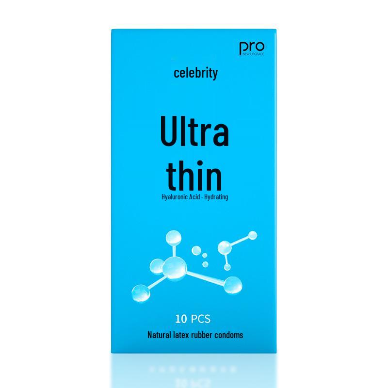 Mingliu Ultra Thin Long-Lasting Dotted Condoms with Hyaluronic Acid - 10 Pack