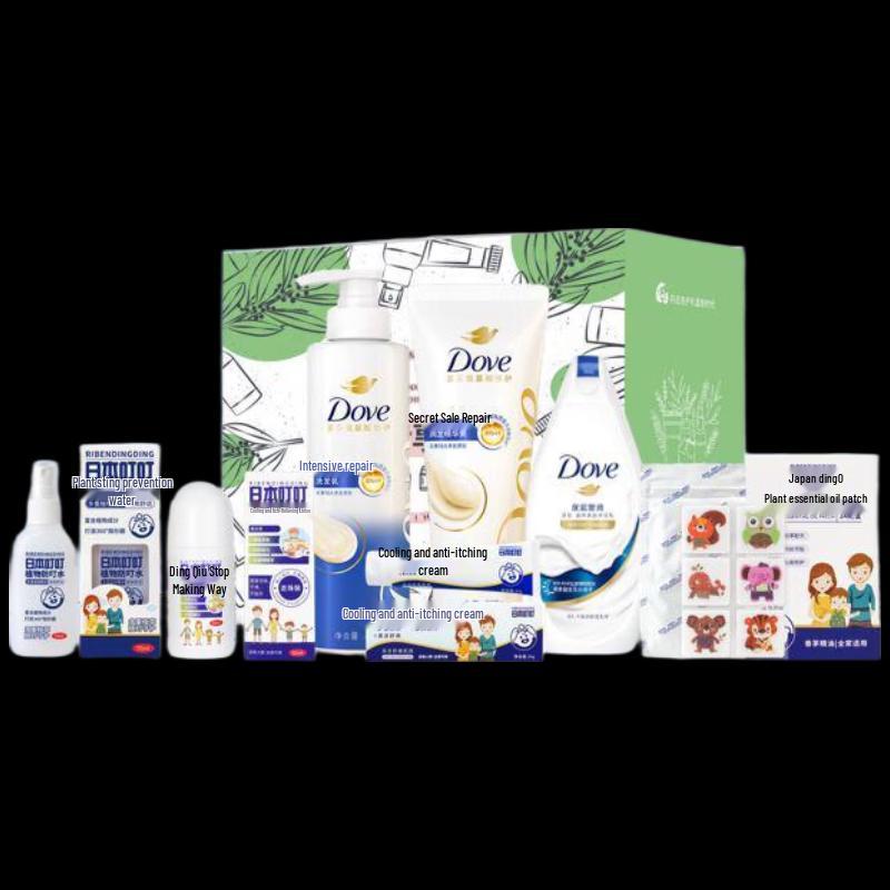Dove & Japanese Dinging Летний набор для мытья и ухода с репеллентом от комаров