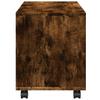 Rolling Cabinet Smoked Oak 72 x 33 x 42.5 cm Particleboard