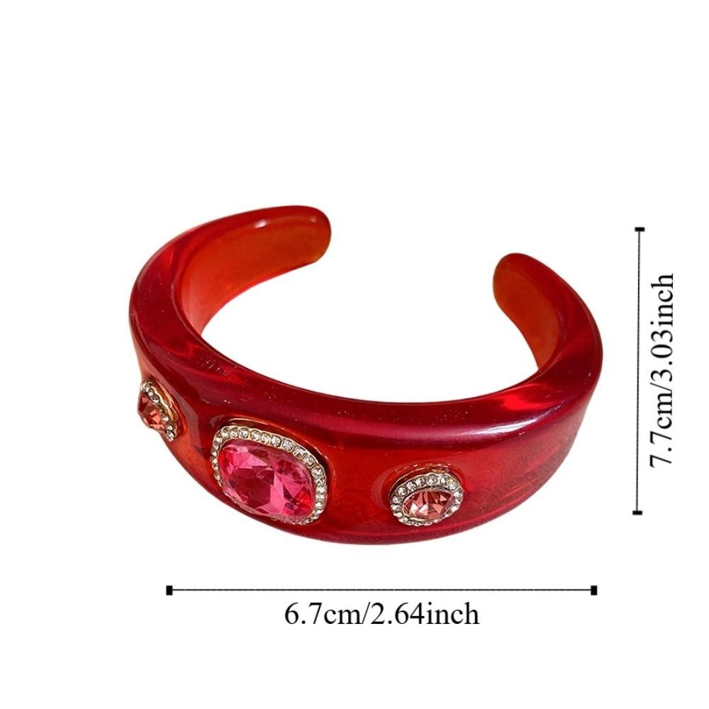 Smudging Irregular Wide Open Bracelet Europe American Style Dopamine Hand Ring  Party Gift