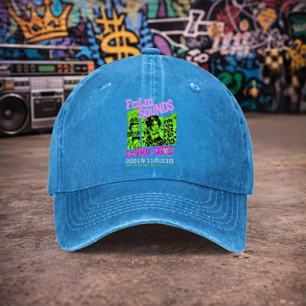 pc Unisex Anime Printed Trendy Vintage Washed Baseball Cap  UnisexS Fashion Hat  Versatile Duckbill Cap  Fun Print  Unique Bi