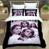 Moderne Bettbezug Kissenbezug 2/3-teilig Einzel Lana Del Rey Bettwäsche-Set für Kinder Mädchen Jungen Schlafzimmer Geschenk Einzel Doppel Große Größe