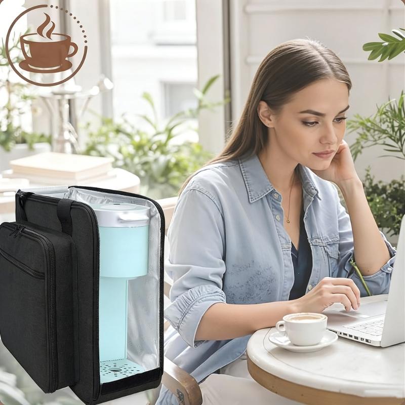 Bolsa de Almacenamiento para Cafetera con Diseño de Apertura Lateral con Forro Suave Acolchado para Absorción de Golpes y Prevención de Arañazos