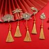 5 Pcs/Set Creative Book Markers Metal Reading Bookmarks Leaf Shape Page Markers Chinese Style Bookmarks for Book Lovers