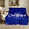 1pc Chelsea FC Blanket, Cozy Valentine's Day Blanket, Multi-functional Nap Blanket Available Throughout the Four Seasons