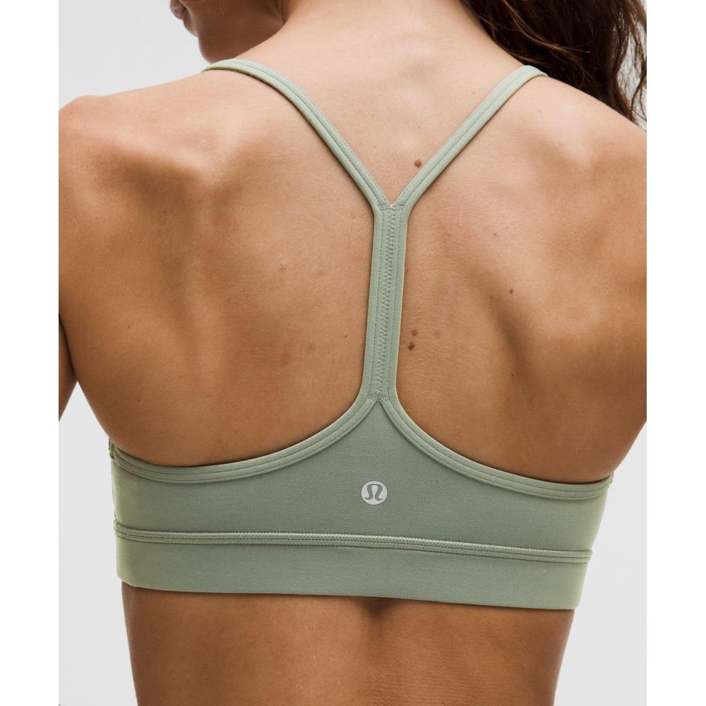 Lululemon Flow Y BrA Nulu  Light Support  A C Cups Willow leAf