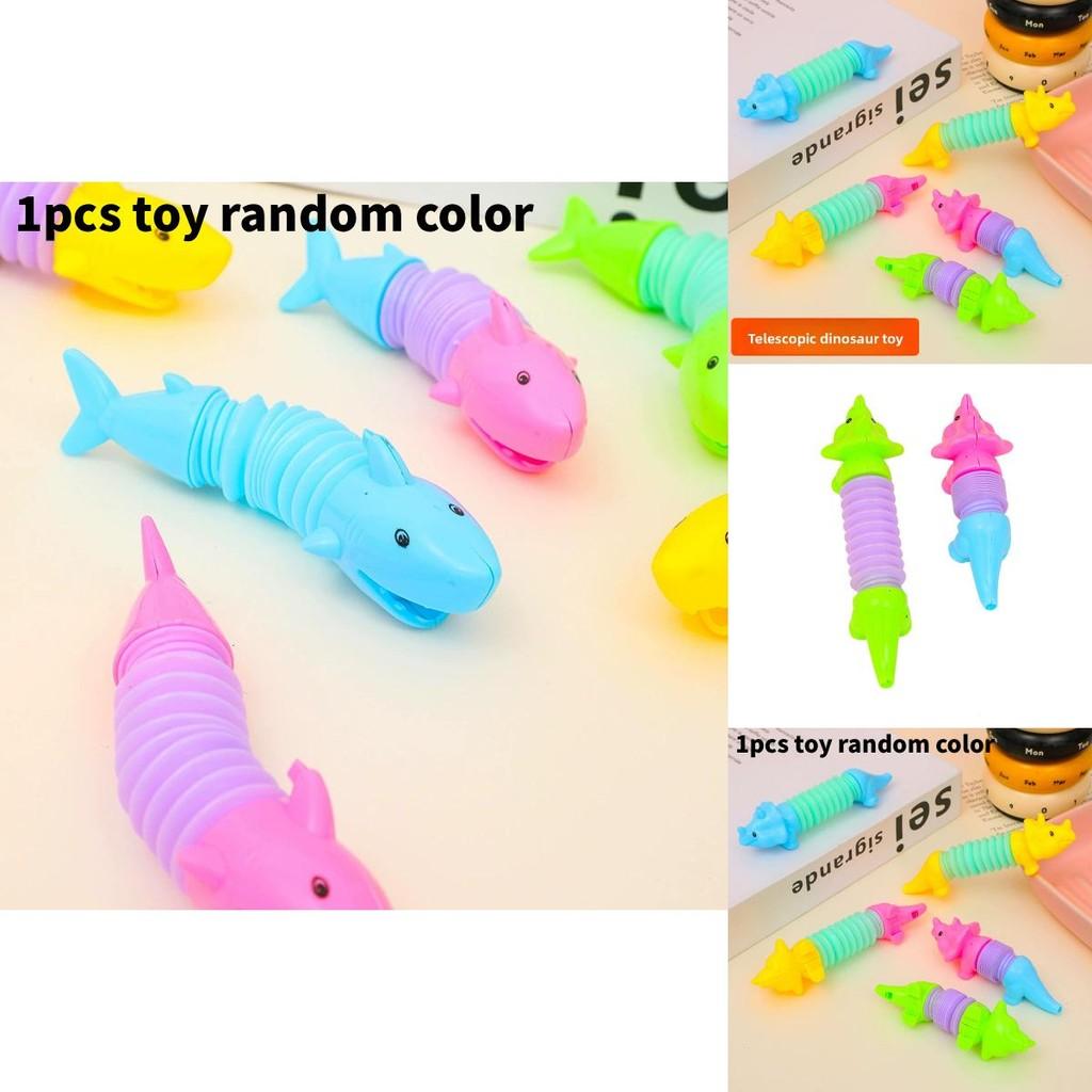 Dinosaur Shark Stretching Tube Toy With Stress Relief Animal For Kids