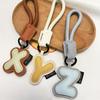 1PC Anniversary Gifts Lucky Letters Creative Alphabet Keychain Minimalist Wedding Favors Trendy For Couples Engraved 18CM