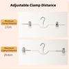 10PCS Non-slip Short Neck Trouser Clip Stainless Steel Adjustable Trouser Hanger  Women's Skirt