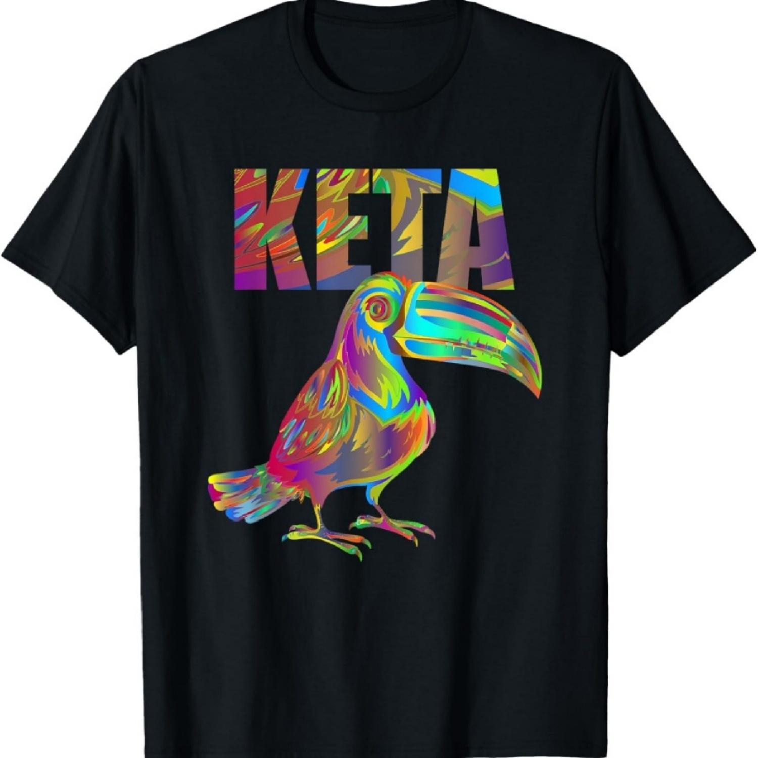 

Colourful Pelican Ketamine Keta gift as a psychedelic T-Shirt XXXXXL чёрный