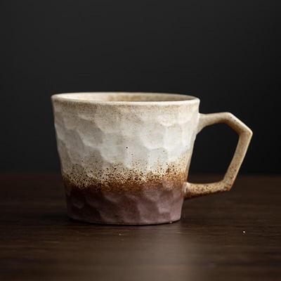 Shangqi Rough Pottery Hand-Faceted Ceramic Mug