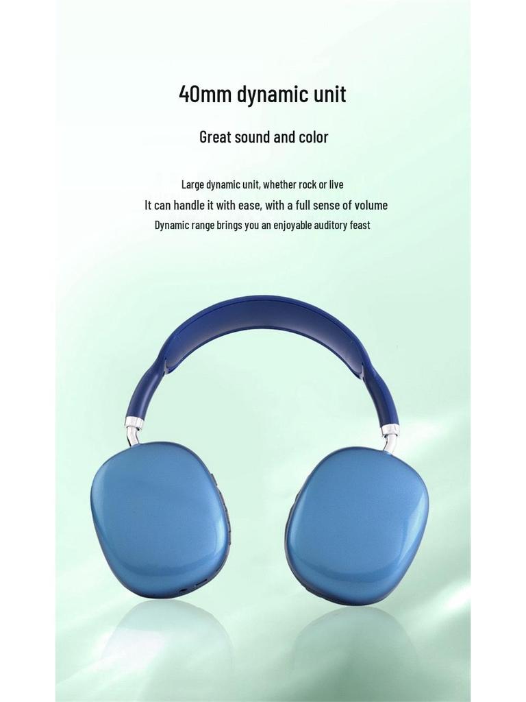 P9 Bluetooth Over-Ear Wireless Headphones: Sports, Gaming, Heavy Bass, Minimalist Style.