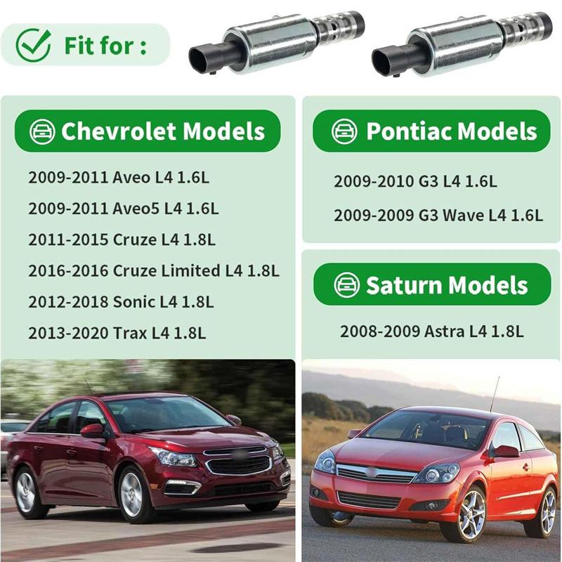 2 Stück Nockenwellenpositionssolenoidventil Oe 55567050 Für Chevrolet Aveo Cruze Sonic Orlando Vauxhall Astra H J Zafira 1.6 1.8L