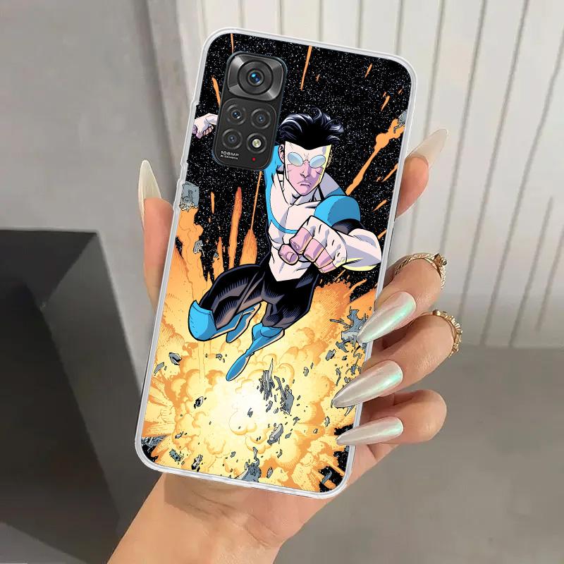 Coole I-Invincible Handyhülle für Xiaomi Redmi Note 14 13 12S 12 11S 11 Pro Plus 11T 11E 10S 9 9S Weiche Druck-Schale Funda