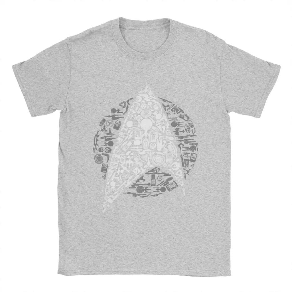Herren Stars Treks Ikonen T-Shirts Baumwollkleidung Humorvoll Kurzarm O-Ausschnitt T-Shirts Geschenkidee T-Shirt