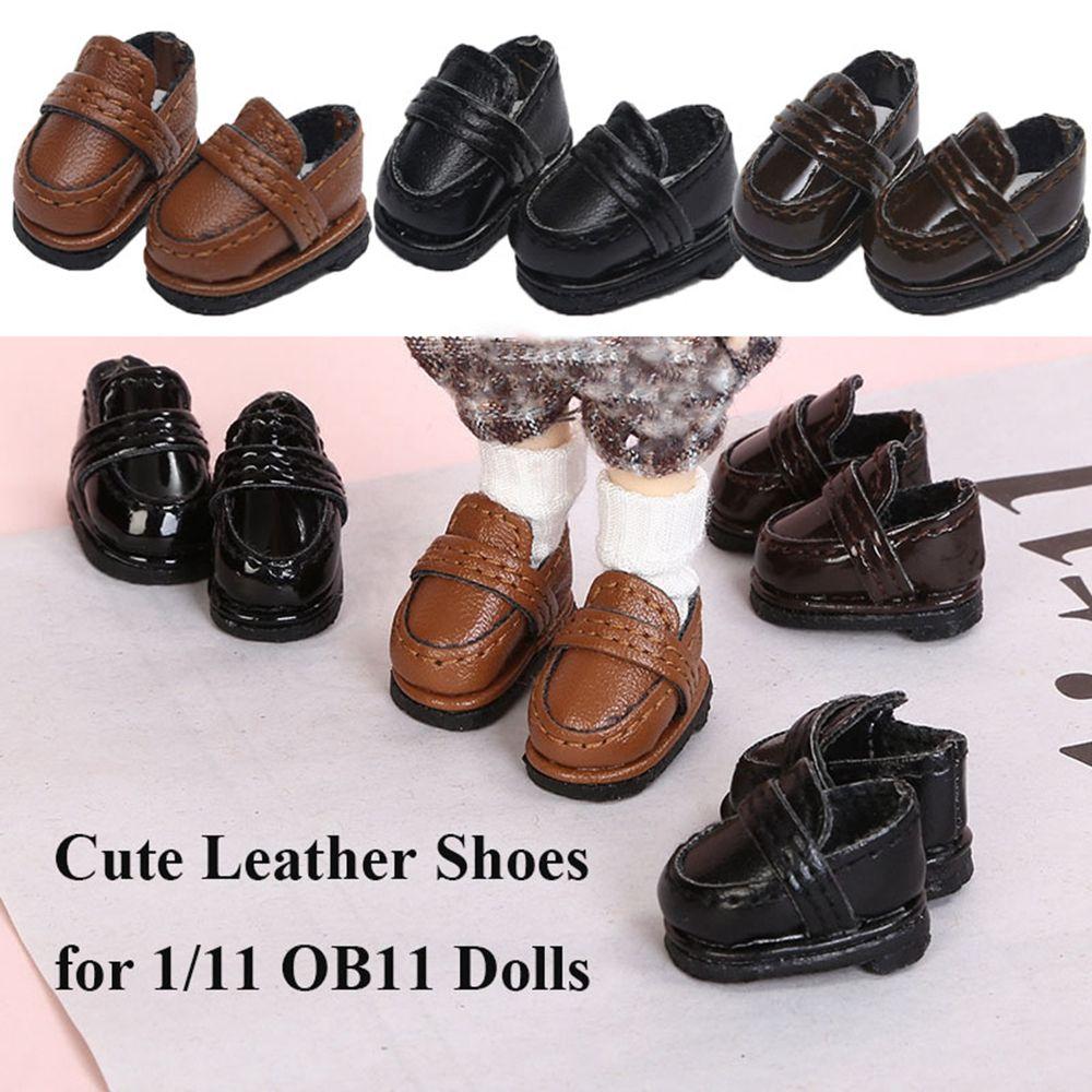 New Doll Leather Shoes  for 1/11 OB11 Doll/for 1/12 BJD Doll/For obitsu11GSCbody9OB11 Dolls