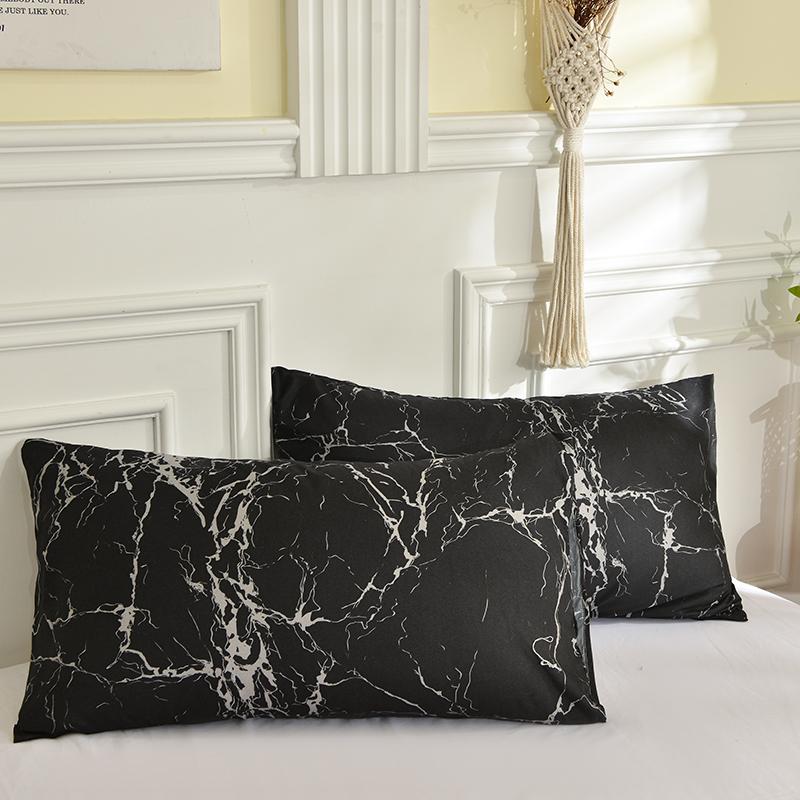 Printed Pillow Cover 2pcs Pillowcase 48x74cm Pillow Sham for Home Bed Pillowslip Rectangle Cushion Cover funda almohada