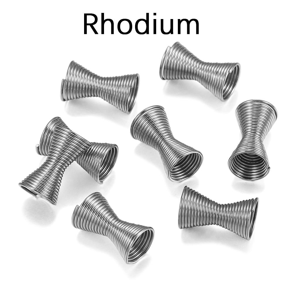 

30pcs/lot 12x7mm Funnel Metal Spring Spacer Connector Stoppers End Beads Caps For DIY Jewelry Making Supplies Accessories 12 x 7mm