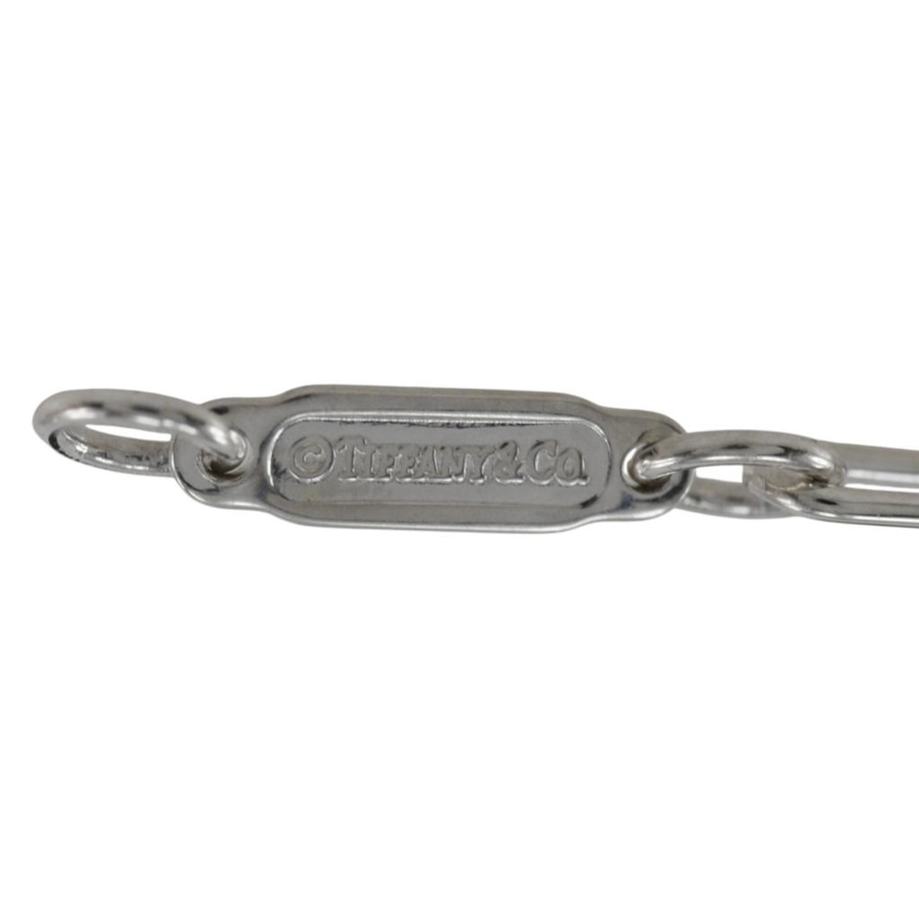 TIFFANY&Co. Heart Lock Charm Bracelet Silver925 2.8g Unisex Used